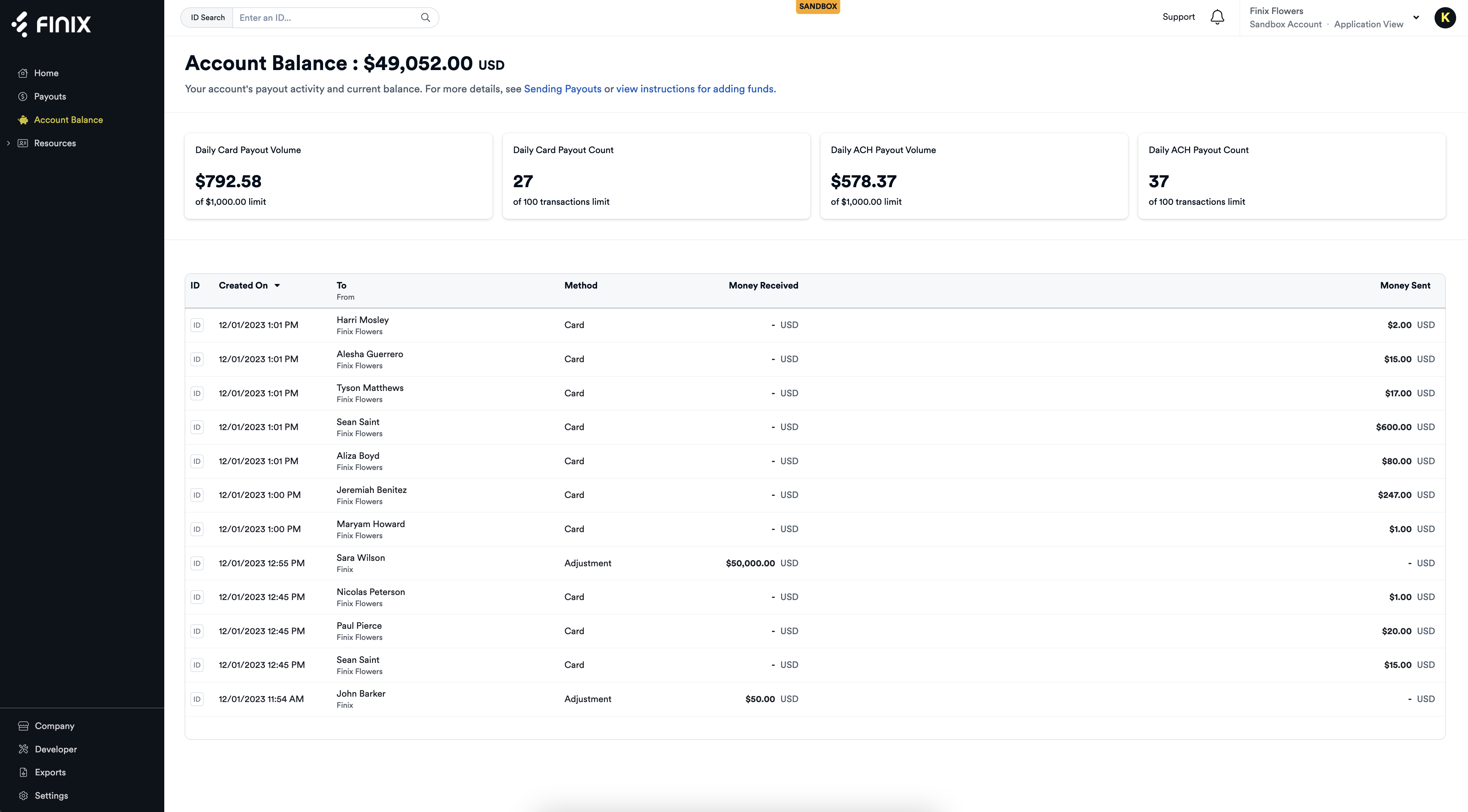 Managing Payouts Finix