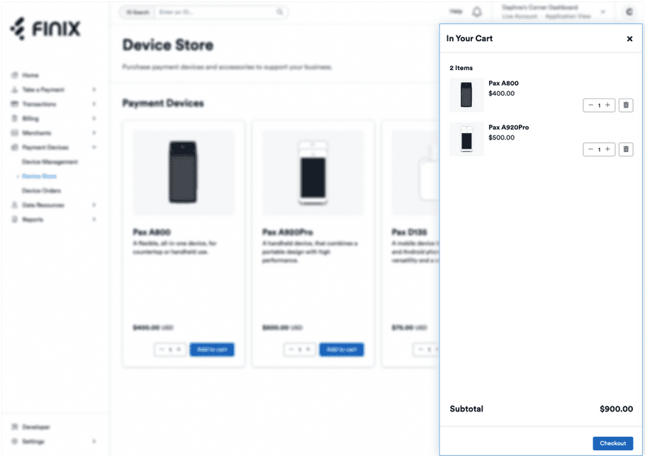 Device Store Checkout