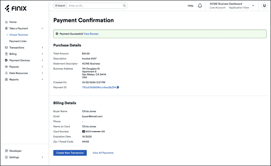 Payment Confirmation