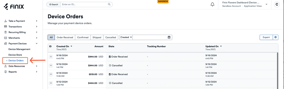 Manage Device Order