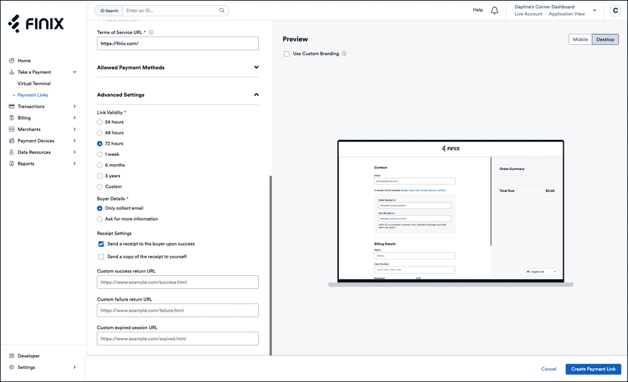 Payment Link Receipts 02